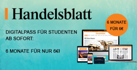 Fur Studenten 6 Monate Handelsblatt Digitalpass Fur 6 Juppp De