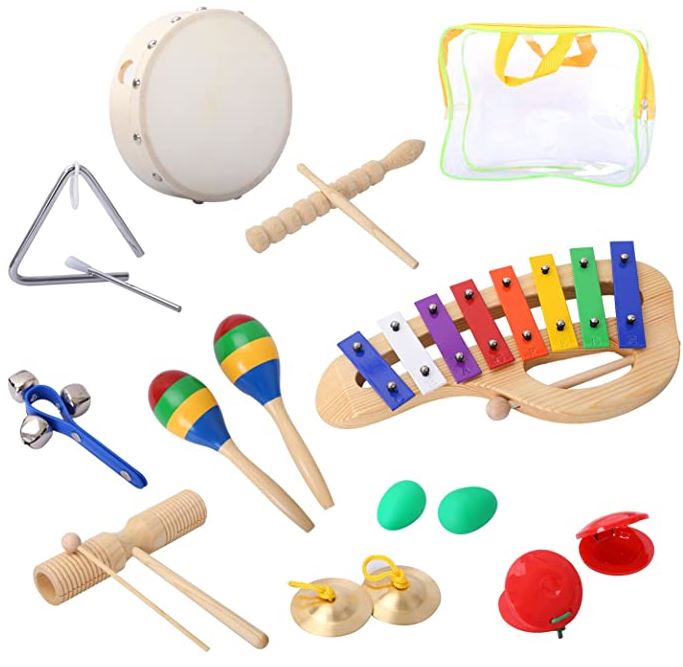 10 Stück Kinder-Musikinstrumente CAHAYA Percussion für 17,95€ statt 35